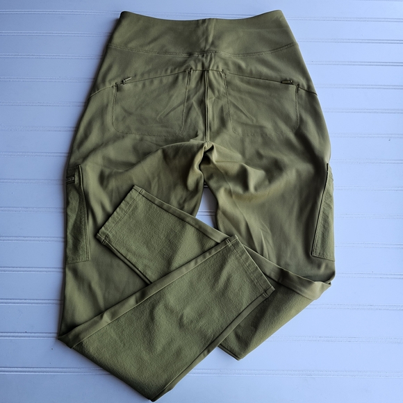 Athleta Olive Green Cargo Leggings Womens 6 - Picture 3 of 3